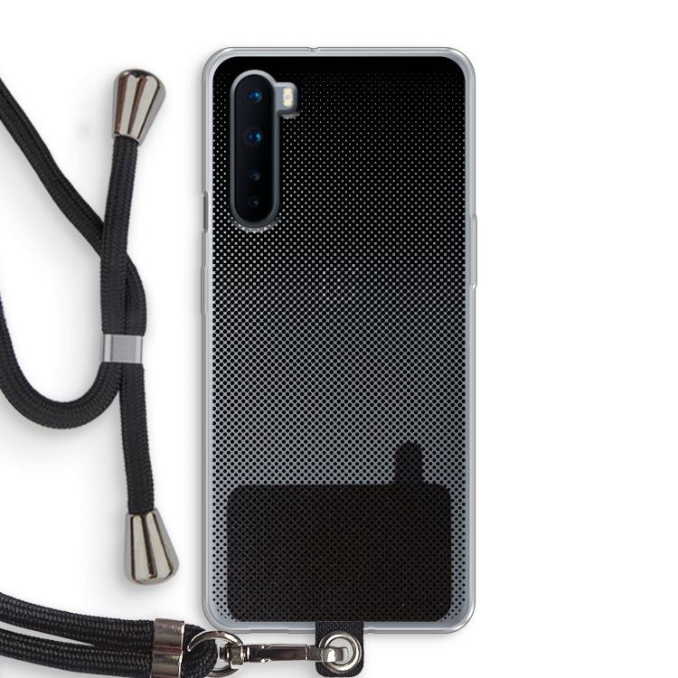 Musketon Halftone: OnePlus Nord Transparant Hoesje met koord