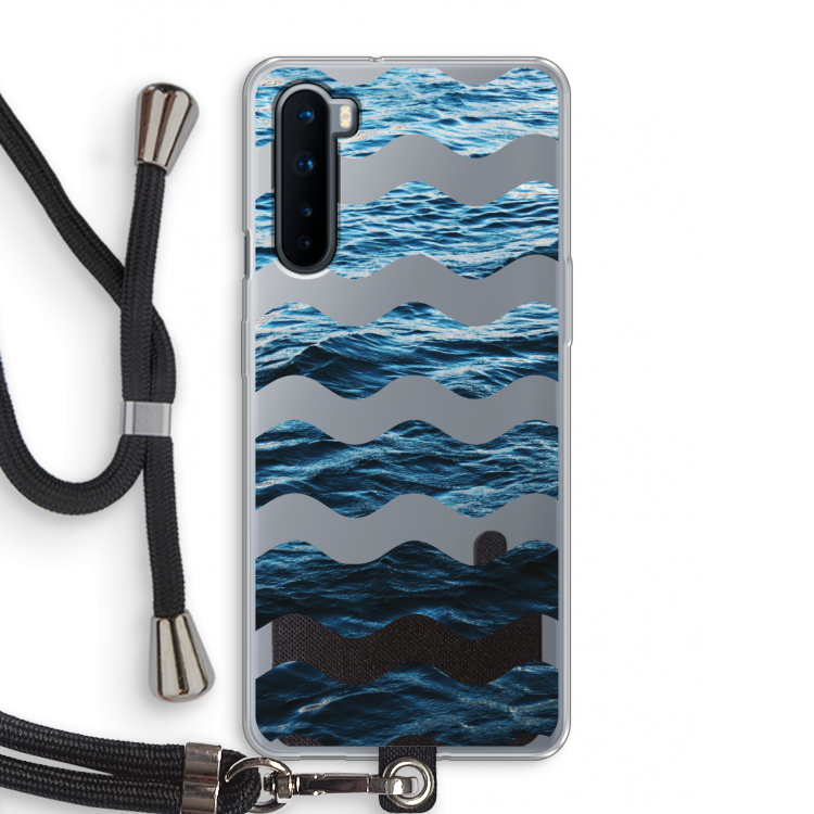 Oceaan: OnePlus Nord Transparant Hoesje met koord