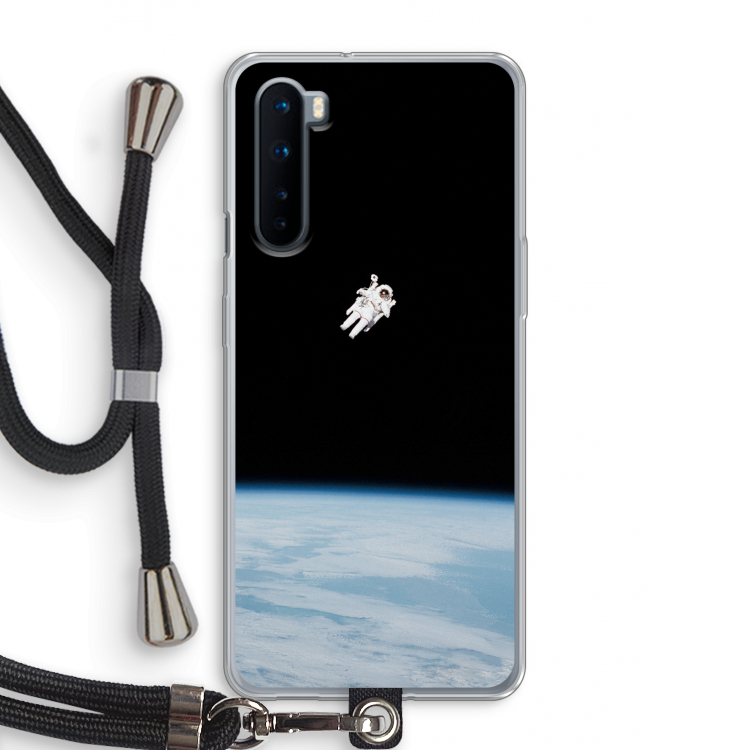 Alone in Space: OnePlus Nord Transparant Hoesje met koord
