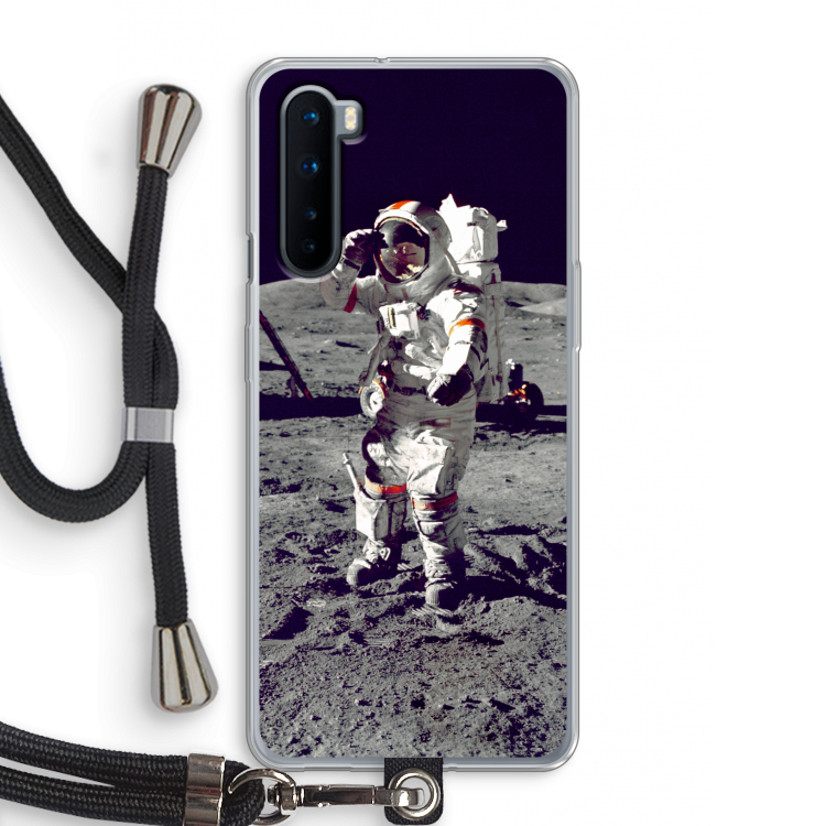 Spaceman: OnePlus Nord Transparant Hoesje met koord