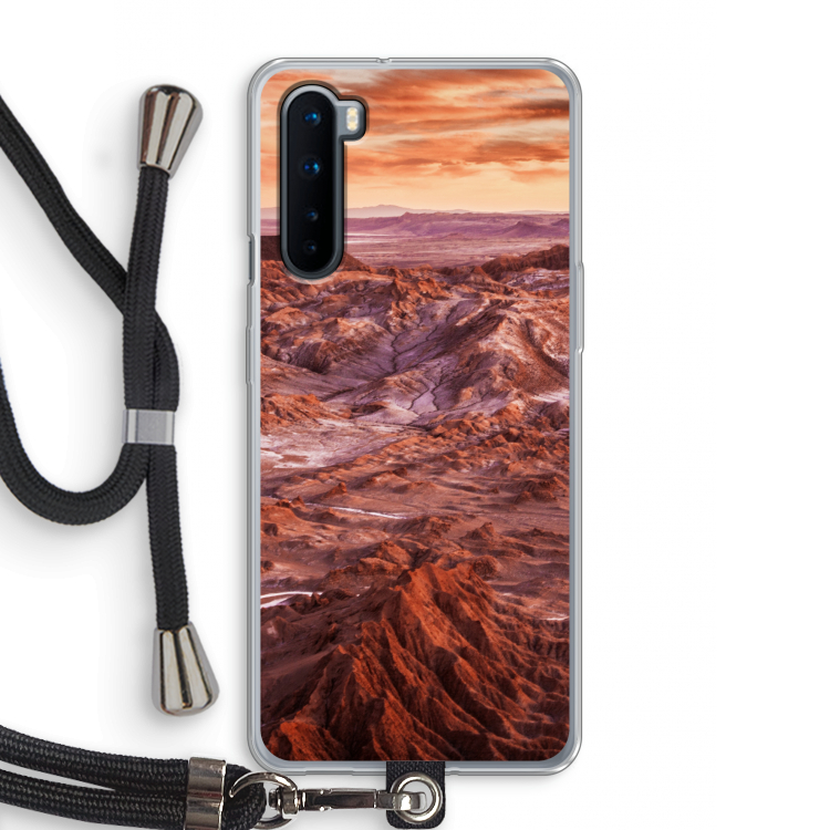 Mars: OnePlus Nord Transparant Hoesje met koord