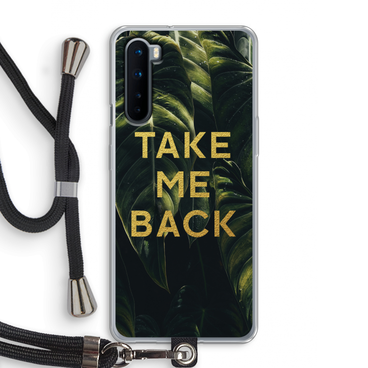 Take me back: OnePlus Nord Transparant Hoesje met koord