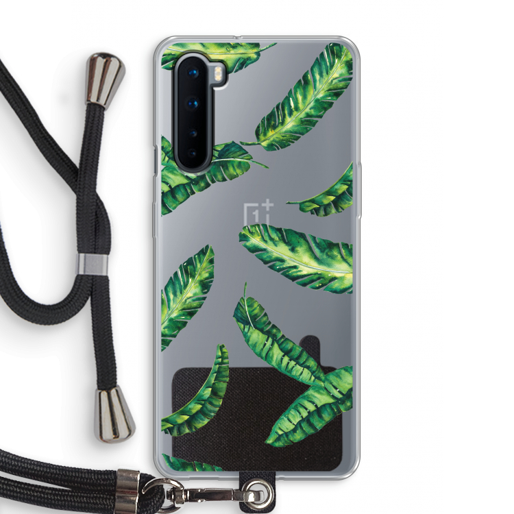 Lange bladeren: OnePlus Nord Transparant Hoesje met koord