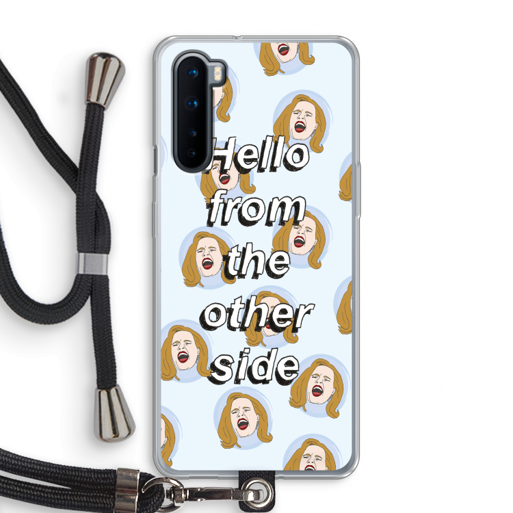 Hello: OnePlus Nord Transparant Hoesje met koord
