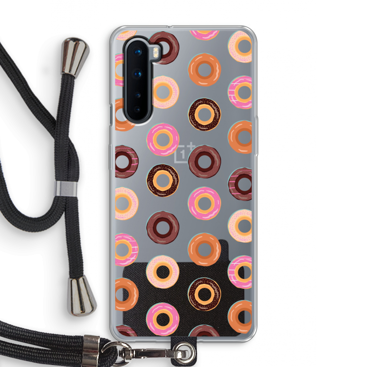 Donuts: OnePlus Nord Transparant Hoesje met koord