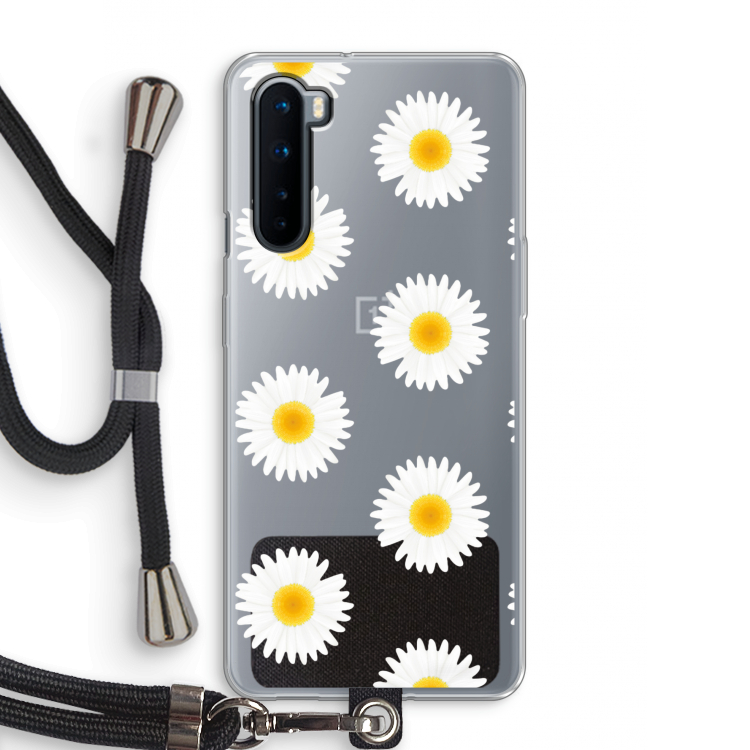 Margrietjes: OnePlus Nord Transparant Hoesje met koord