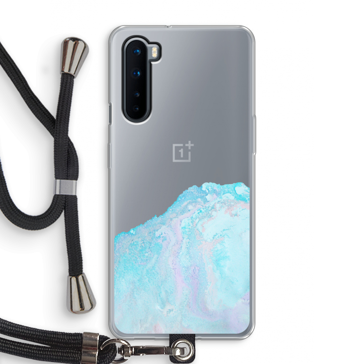 Fantasie pastel: OnePlus Nord Transparant Hoesje met koord