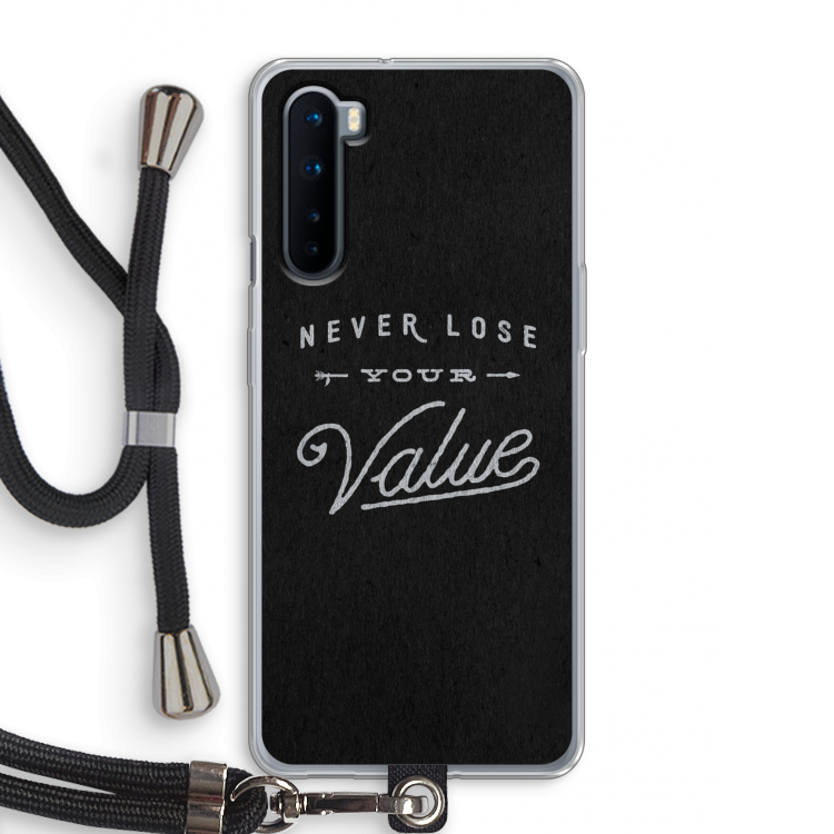Never lose your value: OnePlus Nord Transparant Hoesje met koord