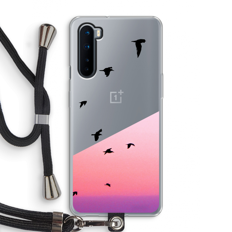 Fly away: OnePlus Nord Transparant Hoesje met koord