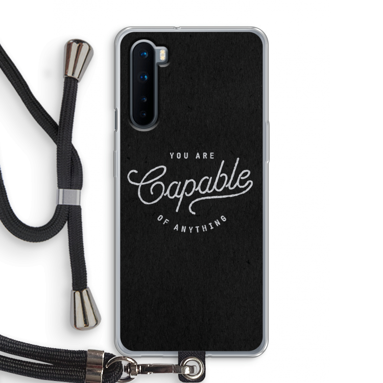 Capable: OnePlus Nord Transparant Hoesje met koord