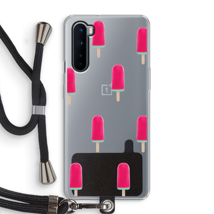 Waterijsje: OnePlus Nord Transparant Hoesje met koord