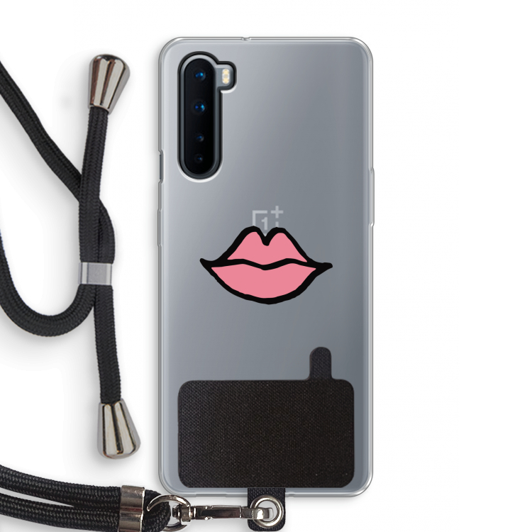 Kusje: OnePlus Nord Transparant Hoesje met koord