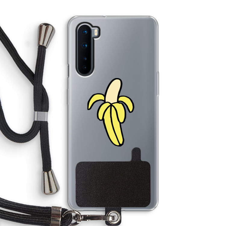 Banana: OnePlus Nord Transparant Hoesje met koord