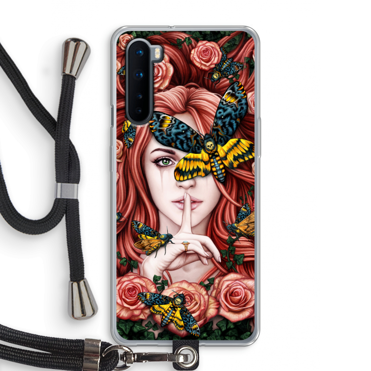 Lady Moth: OnePlus Nord Transparant Hoesje met koord