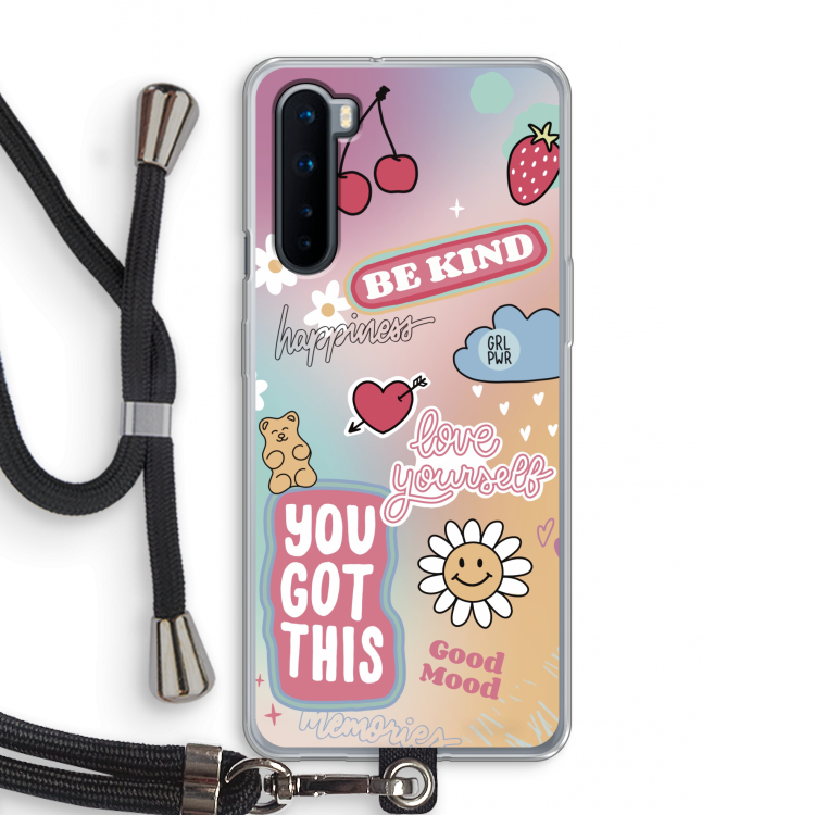 Positivity: OnePlus Nord Transparant Hoesje met koord