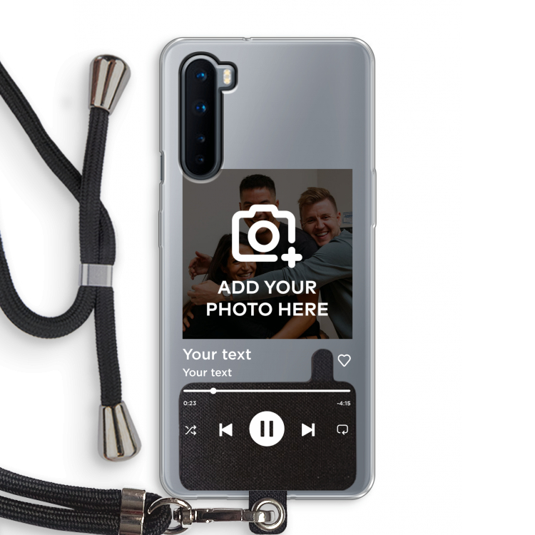 Music Player: OnePlus Nord Transparant Hoesje met koord