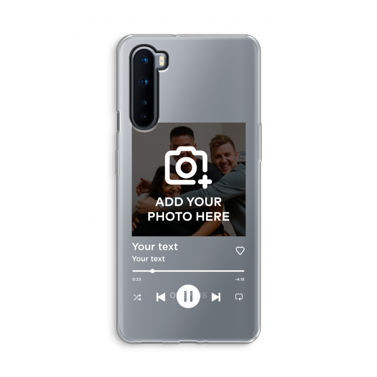 Music Player: OnePlus Nord Transparant Hoesje