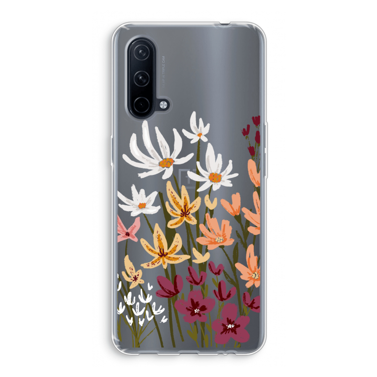 Painted wildflowers: OnePlus Nord CE 5G Transparant Hoesje