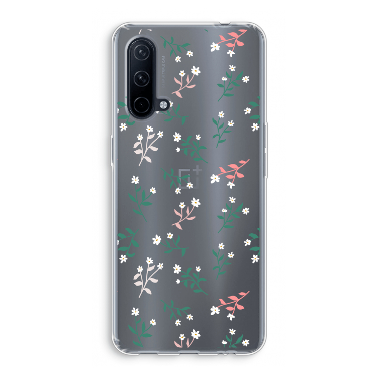 Small white flowers: OnePlus Nord CE 5G Transparant Hoesje