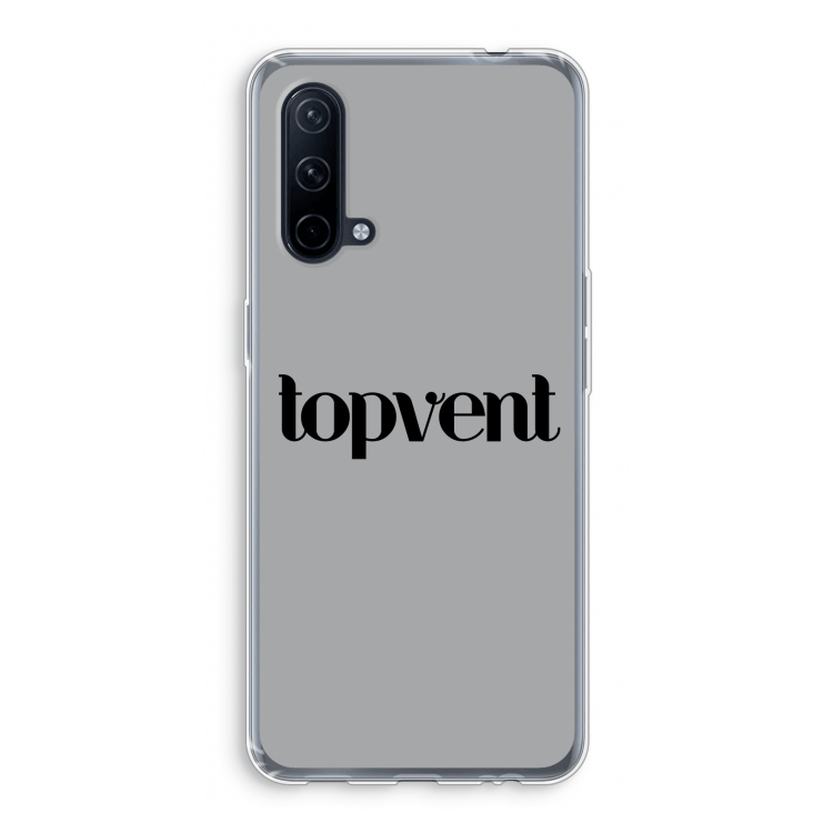Topvent Grijs Zwart: OnePlus Nord CE 5G Transparant Hoesje
