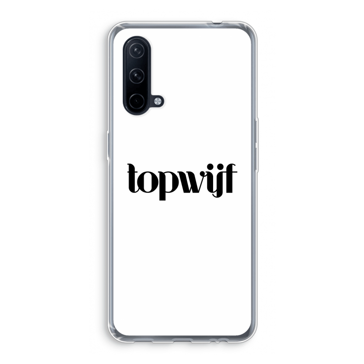Topwijf Wit: OnePlus Nord CE 5G Transparant Hoesje