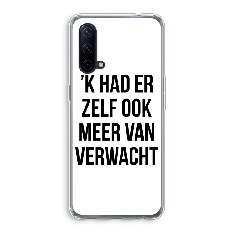 Meer verwacht: OnePlus Nord CE 5G Transparant Hoesje