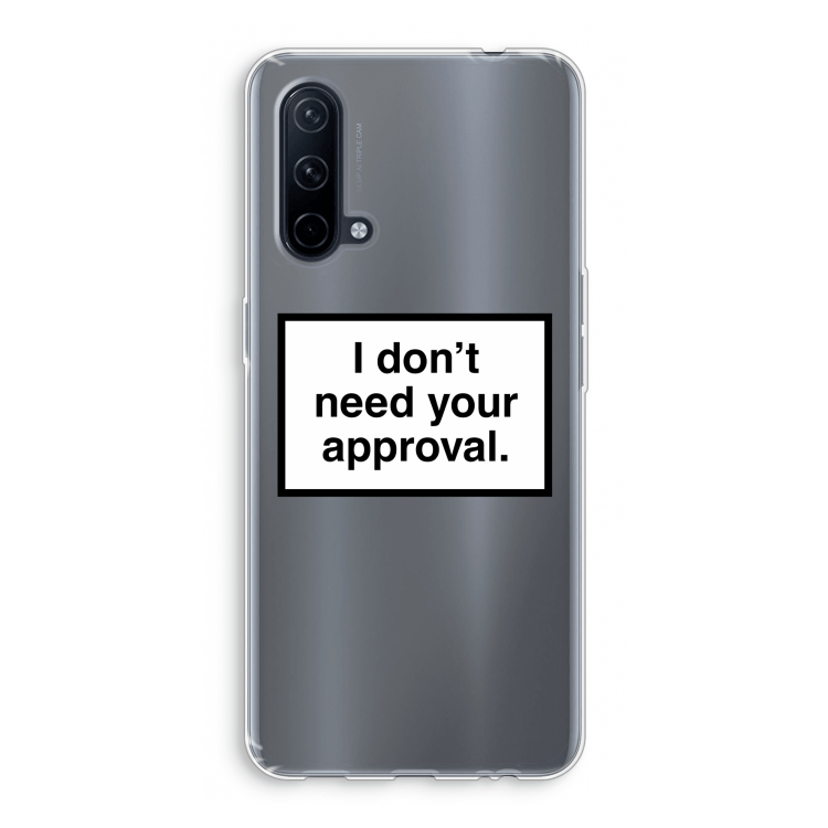 Don't need approval: OnePlus Nord CE 5G Transparant Hoesje