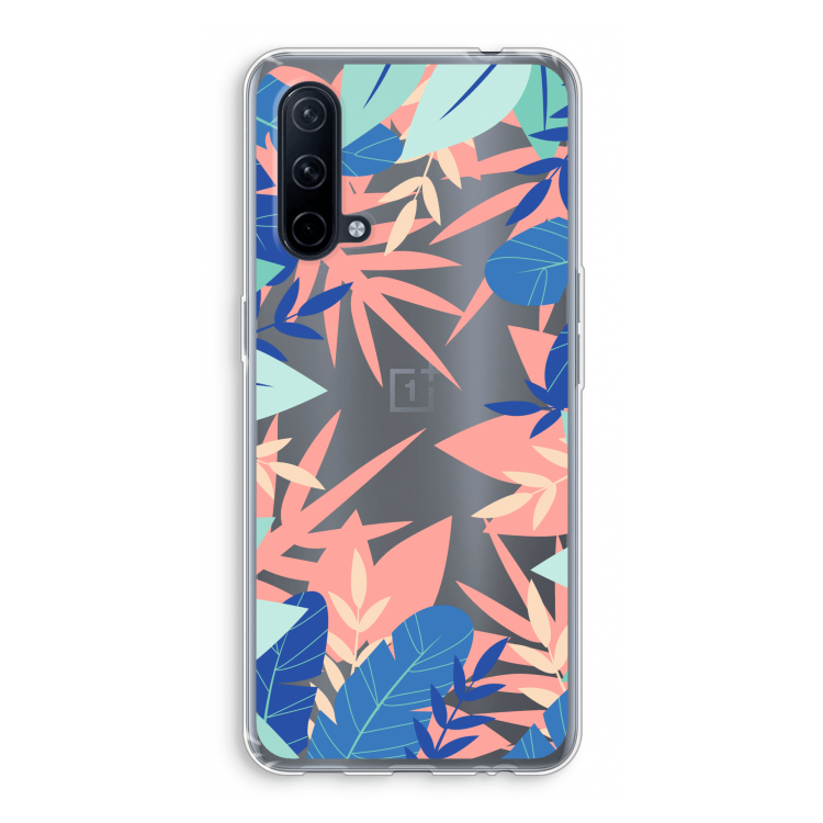 Tropisch: OnePlus Nord CE 5G Transparant Hoesje