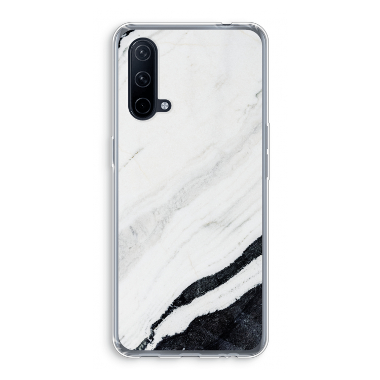Elegante marmer: OnePlus Nord CE 5G Transparant Hoesje