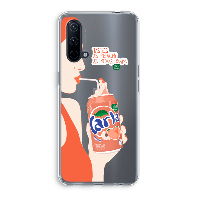 Peach please!: OnePlus Nord CE 5G Transparant Hoesje