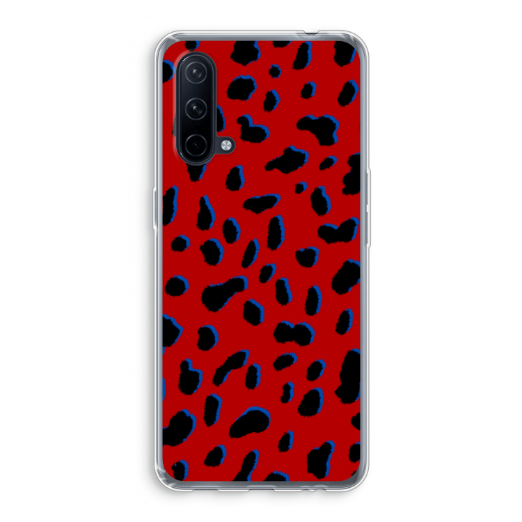 Red Leopard: OnePlus Nord CE 5G Transparant Hoesje