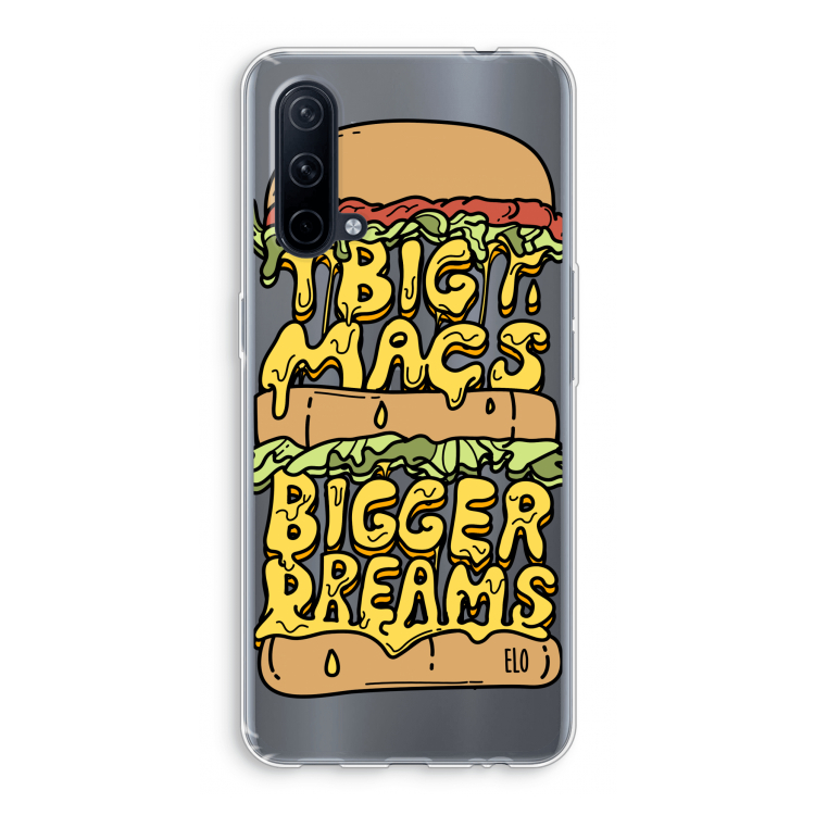 Big Macs Bigger Dreams: OnePlus Nord CE 5G Transparant Hoesje