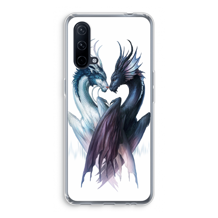 Yin Yang Dragons: OnePlus Nord CE 5G Transparant Hoesje