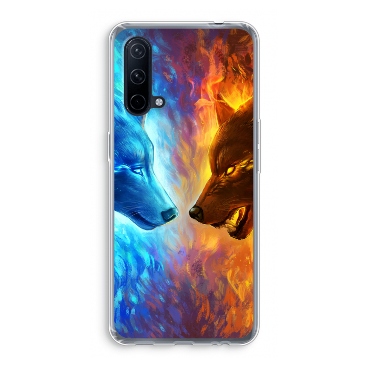 Fire & Ice: OnePlus Nord CE 5G Transparant Hoesje