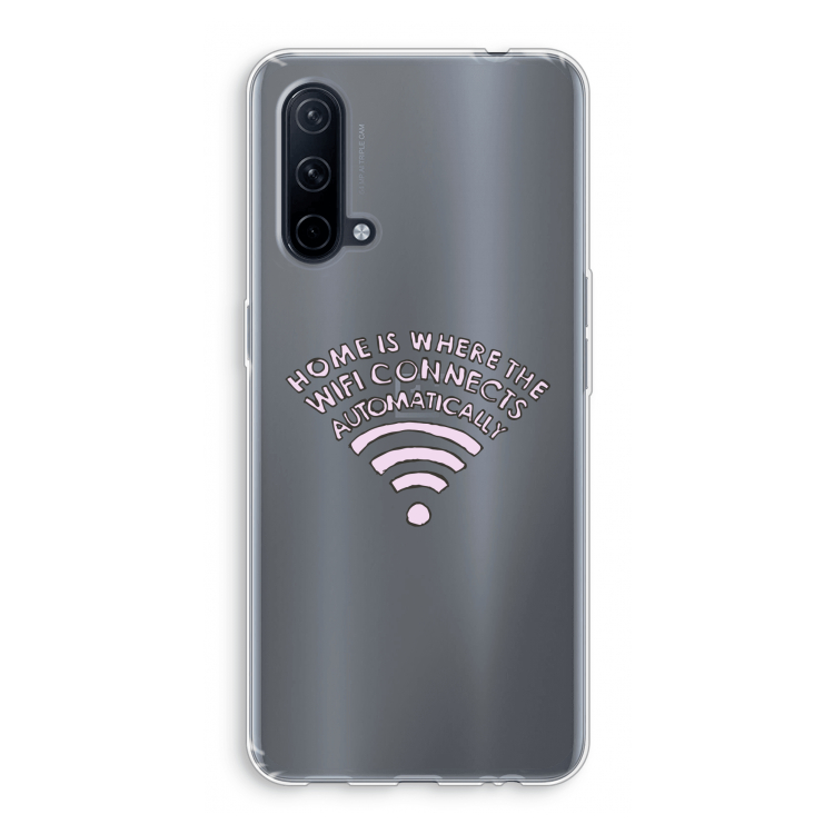 Home Is Where The Wifi Is: OnePlus Nord CE 5G Transparant Hoesje