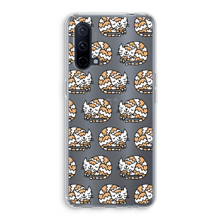 Slapende poes: OnePlus Nord CE 5G Transparant Hoesje