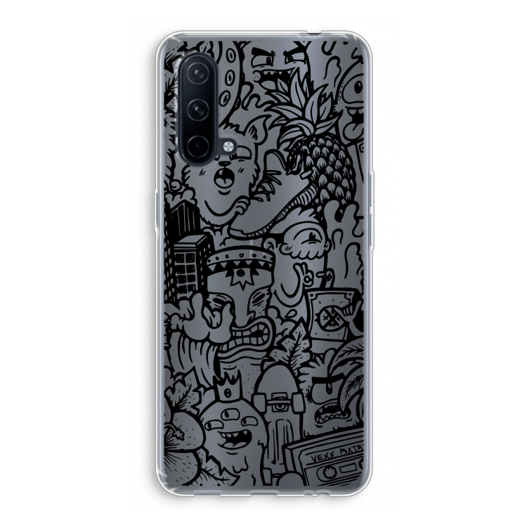 Vexx Black Mixtape: OnePlus Nord CE 5G Transparant Hoesje