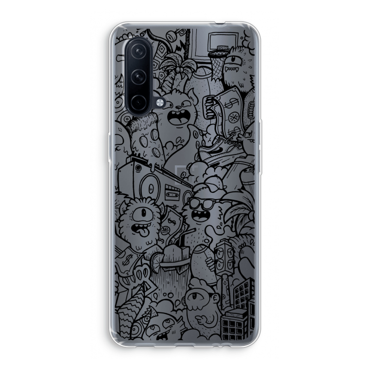 Vexx Black City : OnePlus Nord CE 5G Transparant Hoesje