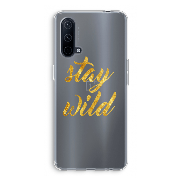 Stay wild: OnePlus Nord CE 5G Transparant Hoesje