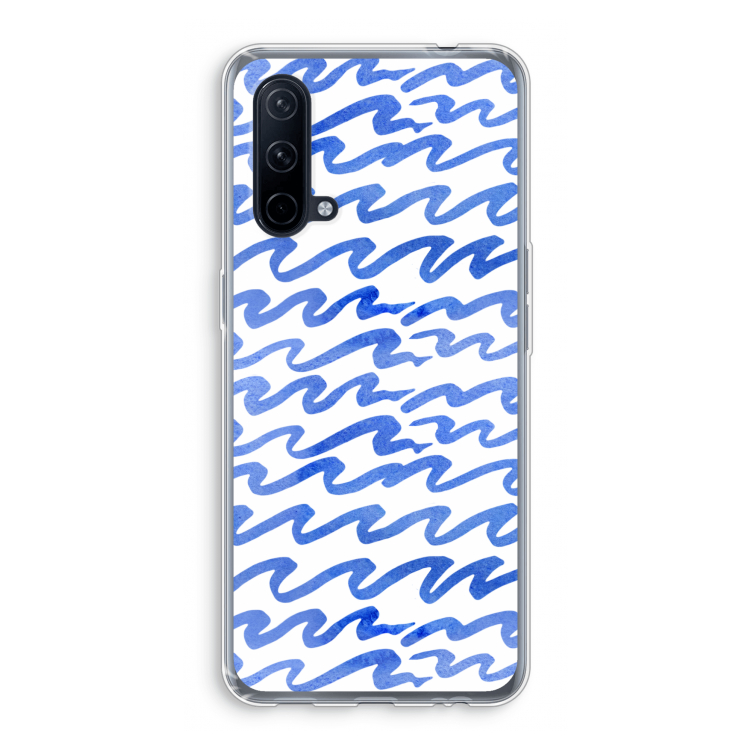 Blauwe golven: OnePlus Nord CE 5G Transparant Hoesje