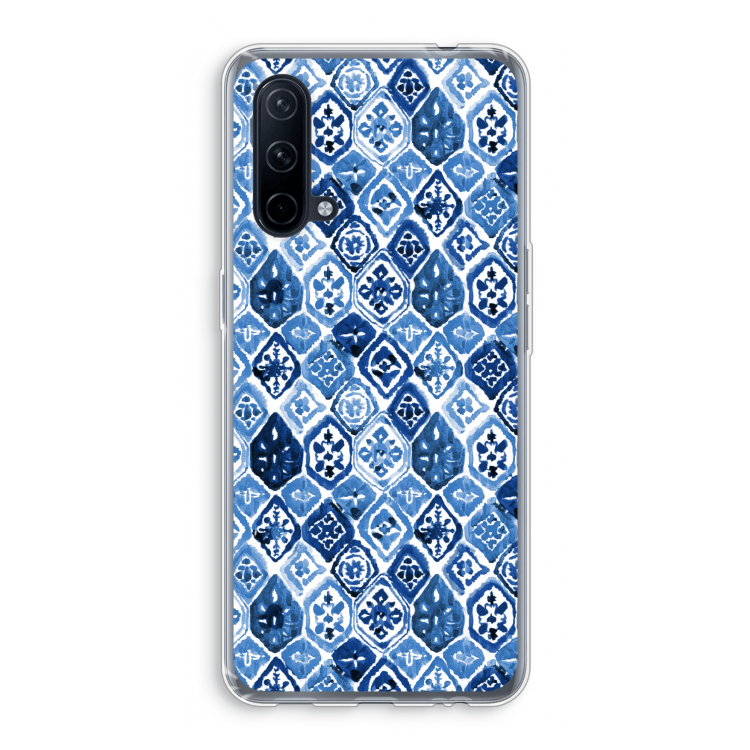 Blauw motief: OnePlus Nord CE 5G Transparant Hoesje