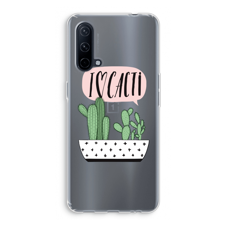 I love cacti: OnePlus Nord CE 5G Transparant Hoesje