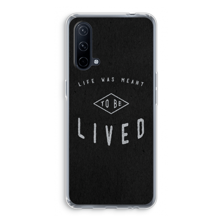 To be lived: OnePlus Nord CE 5G Transparant Hoesje
