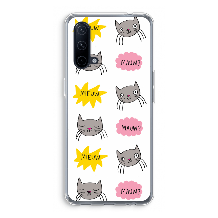 Meow: OnePlus Nord CE 5G Transparant Hoesje