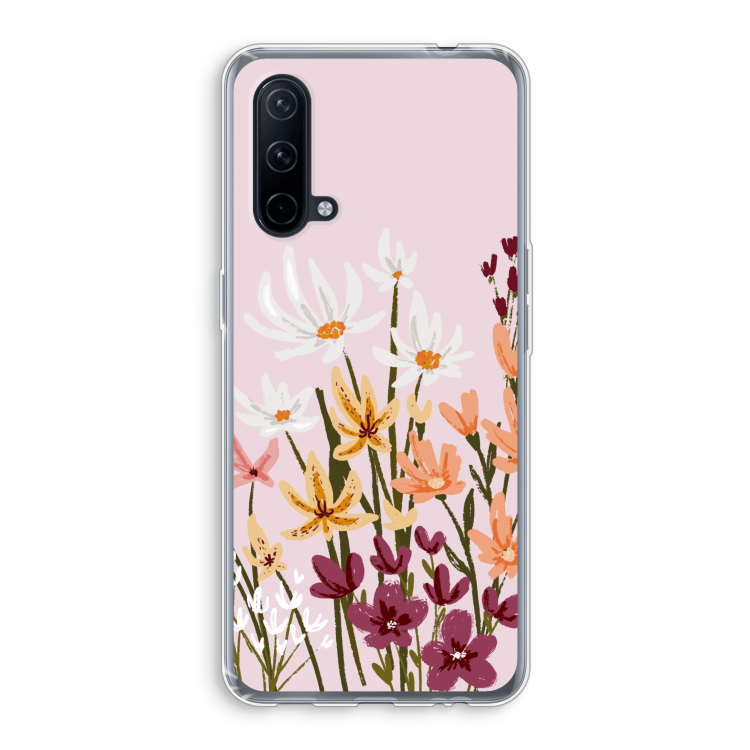 Painted wildflowers: OnePlus Nord CE 5G Transparant Hoesje