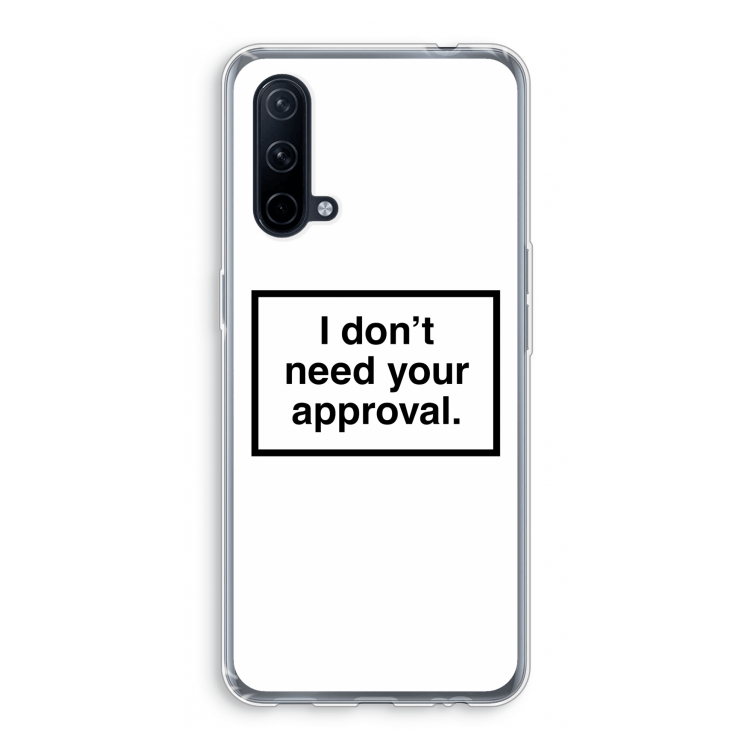 Don't need approval: OnePlus Nord CE 5G Transparant Hoesje