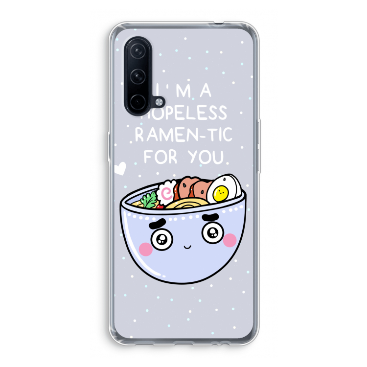 I'm A Hopeless Ramen-Tic For You: OnePlus Nord CE 5G Transparant Hoesje