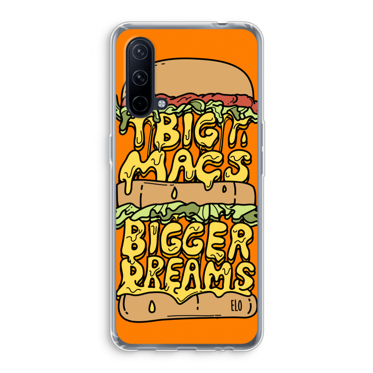 Big Macs Bigger Dreams: OnePlus Nord CE 5G Transparant Hoesje