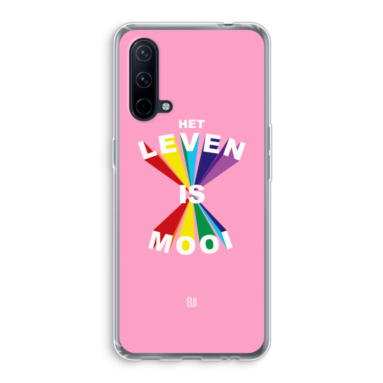Het Leven Is Mooi: OnePlus Nord CE 5G Transparant Hoesje