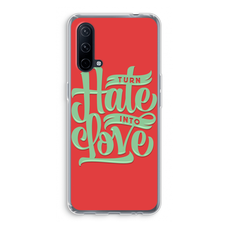 Turn hate into love: OnePlus Nord CE 5G Transparant Hoesje